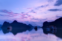 Sunrise in Halong Bay, Vietnam